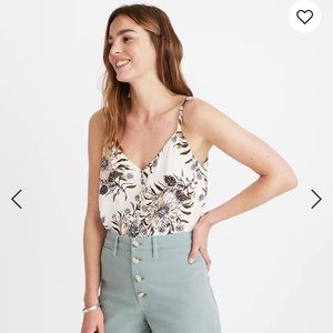 Madewell Button Down Cami in Painted Blooms